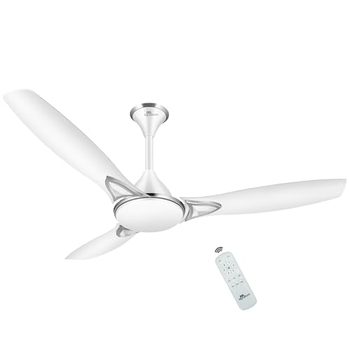 RR Signature CURVEAIR MAXX 1200mm BLDC Ceiling Fan with 100% Pure Copper Motor - 34W | 350 RPM High Speed | Remote Control | 3 Year Warranty - MIRAGE WHITE