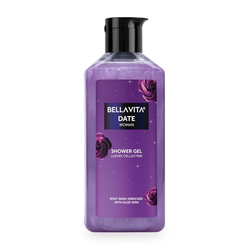 BELLAVITA Date Woman Body Wash Shower Gel for Women | 250ml | Deep Cleansing, Hydrating & Moisturising with Aloe Vera Extract | Softer, Smoother Skin | Suitable for All Skin Types