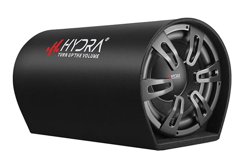 Hydra HY-Sonic 10ABT 10 Inch Active Car Basstube with Inbuilt Amplifier Powered Subwoofer (RMS Power: 450 W)