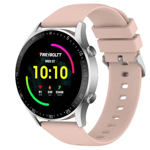 Fire-Boltt Talk Bluetooth Calling Smartwatch, 1.39" TFT Display with Dual Button, Hands On Voice Assistance, 120 Sports Modes, in Built Mic & Speaker (Talk 2, Pink)