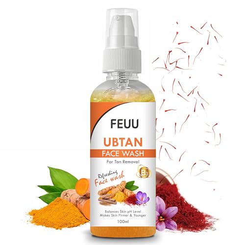 Feuu Ubtan Face Wash for Tan Removal, 100ml, Balances Skin pH Level, Makes Skin Firmer & Younger