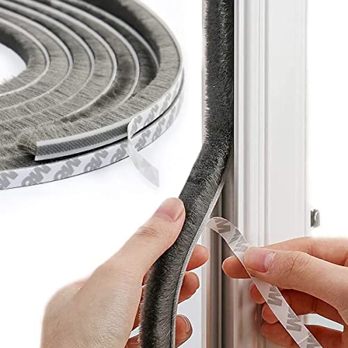 10 Meter Weather Stripping Door Seal Strip | Self Adhesive Weather Strip Sound proofing for Windows | Window Sealing Strips for Gap | soundproof Door Seal
